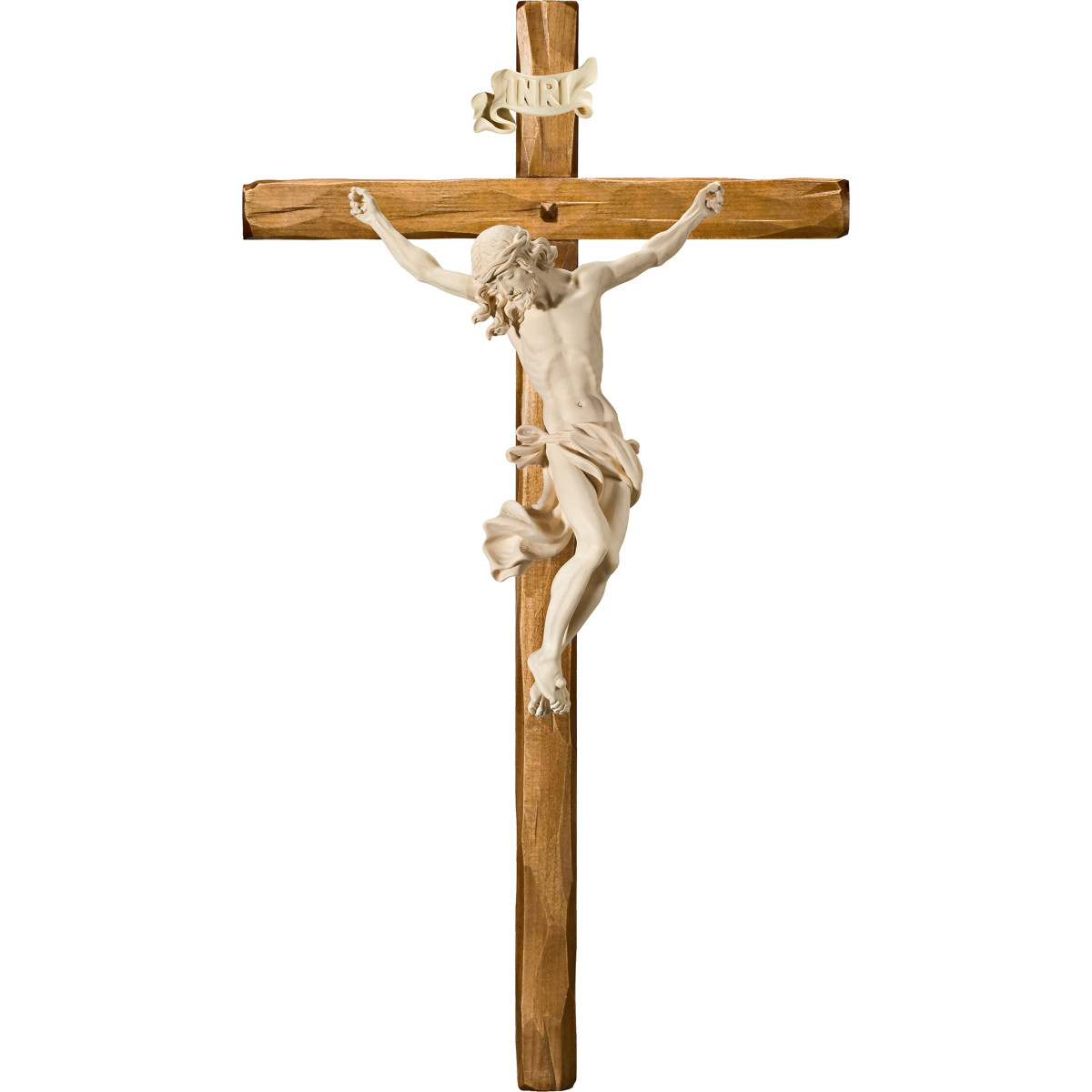 Cristo Barroco en cruz recta
